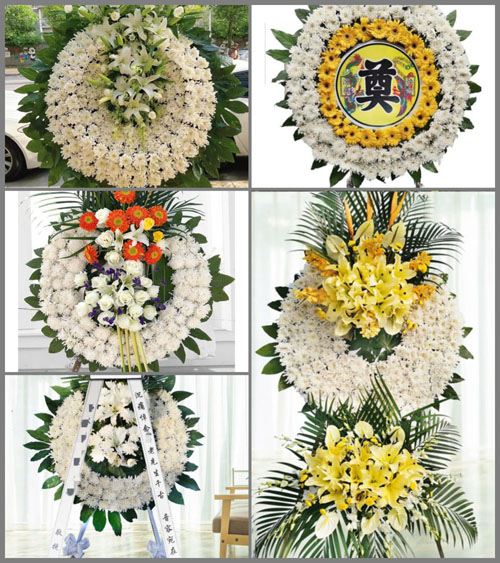山西阳泉平定县张庄镇牛角沟村花圈速递